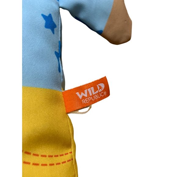 Wild Republic Plush Pillowkins Lion Stuffed Doll Toy 15 in x 10 in Blue Stars - Picture 3 of 4